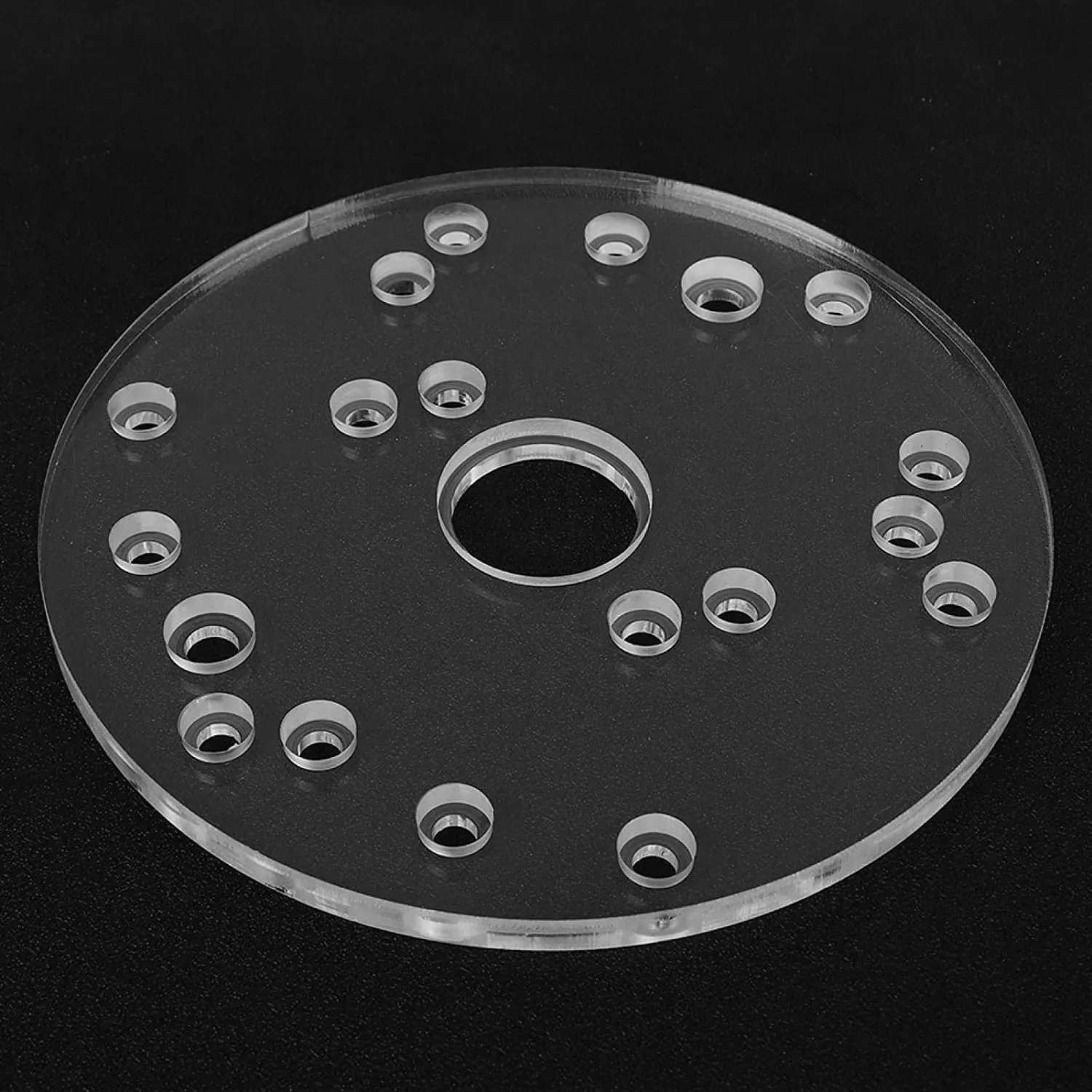 Potongan Laser Akrilik Desain Kustom Cermin Akrilik Melengkung Disesuaikan Jelas Bulat Bentuk Lingkaran Kaca Akrilik