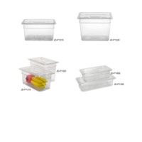 Bac de rangement pour salades et légumes de qualité supérieure, plusieurs tailles (1/1, 1/2, 1/3, 1/4, 1/6, 1/9, 2/4), certifié NSF, pour restaurants, hôtels et cuisines.