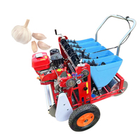 Semoir à ail manuel à rouleaux 3-6 rangs, machine à planter l'ail à essence à vendre