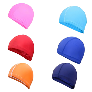 Bonnet de bain imprimé résistant au chlore avec logo personnalisé - Séchage rapide - Nylon - Protection des <span class=keywords><strong>oreilles</strong></span> - Unisexe - <span class=keywords><strong>Pour</strong></span> <span class=keywords><strong>piscine</strong></span> et plage - Product Image 2