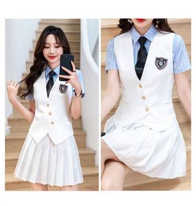 Design Performance Costumes Dress Graduation Uniform Supple Vogue <b>Blazer</b> Shirt Pleated Skirt Uniform <b>Set</b> High School Student - Product Image 5