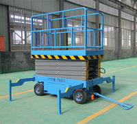 Plateforme élévatrice mobile à ciseaux hydraulique autopropulsée 6m-14m avec batterie au plomb, disponible en hauteur de 10m, 12m, 14m