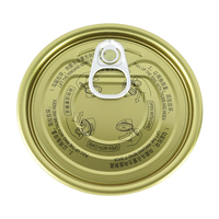 Couvercle de boîte de conserve facile à ouvrir, résistant à la rouille, personnalisable, pour la mise en conserve de poisson, sardines, thon