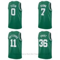 Boston Celtics 7 Jaylen Brown jersey 75th city basketball uniform