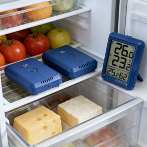 <strong>Digital</strong> Portable Refrigerator Thermometer with Dual <strong>Sensor</strong> LCD Display for Fridge Temperature Gauge and Cold Storage Monitor Use - Product Image 6