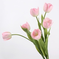 Nouvelle Arrivée 2026 – Fleur de Tulipe Artificielle en Latex Effet Naturel, Tige Unique, 62 cm – Idéale pour Décoration de Mariage