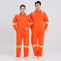 Ensemble de vêtements de travail en coton haute visibilité avec logo personnalisé, bandes réfléchissantes pour travaux routiers et industriels, chemises et pantalons uniformes