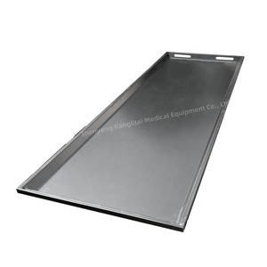 SUS304 נירוסטה גוף מגש <span class=keywords><strong>Morgue</strong></span> אחסון מתלה גוף אלונקה אחסון מדף - Product Image 1