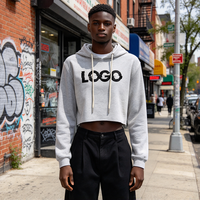 OEM/ODM Personnalisé Nouveau Design Sweat à Capuche en Coton pour Homme, Pull-over Uni Ample, Sweat à Capuche Court Tendance pour Femme, Sweat à Capuche Oversize pour Homme
