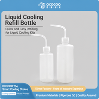 OCOCOO Bouteille de remplissage pour liquide de refroidissement 250ML 500ML avec bec verseur, pour recharge de liquide de refroidissement et équipement industriel