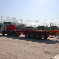 <strong>Best</strong> <strong>Selling</strong> High Quality 4 Axle 40 Foot 50tons Flat Bed Semi <strong>Trailer</strong> Container <strong>Flatbed</strong> Truck <strong>Trailer</strong> for Sale