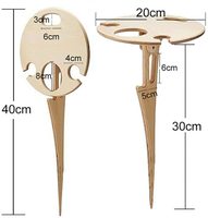 Mini Tables de plage en bois, pliantes, Portable, compacte et facile à transporter, pour le sable et la pelouse, Table à vin, pique-nique, offre spéciale