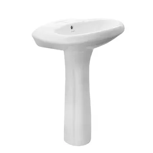 Goodone Cheap Space Saving Stand Alone Pedestal Wash Basin