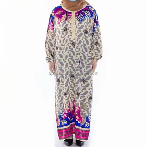 Vestido Abaya africano de algodón para mujer, ropa Africana informal Abaya Dubai Floral Dashiki/Kanga
