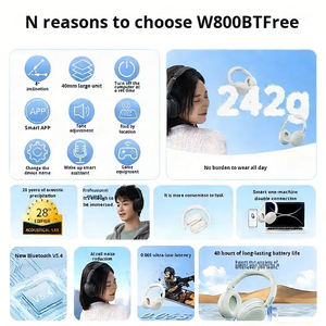 Audífonos Inalámbricos <span class=keywords><strong>Edifier</strong></span> W800BT Over-Ear Resistentes al Agua con ENC para Deportes y Juegos, Uso Prolongado sin Dolor - Product Image 4