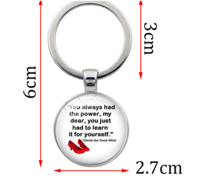 <span class=keywords><strong>Mago</strong></span> <span class=keywords><strong>de</strong></span> <span class=keywords><strong>Oz</strong></span> buena bruja llavero redondo impresión pegatina llavero cuento <span class=keywords><strong>de</strong></span> hadas película llavero logotipo personalizado - Product Image 3