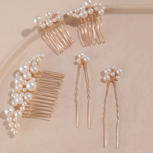 Peineta <span class=keywords><strong>de</strong></span> Perlas Hecha a Mano Estilo Europeo Americano para <span class=keywords><strong>Novia</strong></span>, Accesorios <span class=keywords><strong>Originales</strong></span> para el Cabello <span class=keywords><strong>de</strong></span> Boda, Tocado <span class=keywords><strong>de</strong></span> Dama <span class=keywords><strong>de</strong></span> Honor - Product Image 5