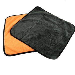 Friend Car Washing Supplies Double-sided Coral Fleece Car Towel 38x40cm Thickened Absorbent <b>Microfiber</b> For Car <b>Cleaning</b> - Product Image 4