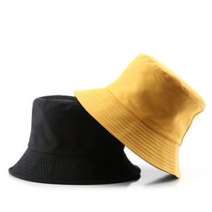 Venta caliente de encargo al por mayor de algodón blanco sombrero de cubo liso - Product Image 3