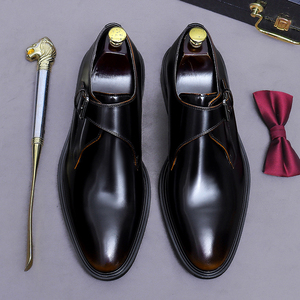 High End <b>Men's</b> Loafer <b>Shoes</b> Genuine Leather Dress Formal Pointed Toe <b>Shoes</b> for <b>Men</b> Fashion Versatile - Product Image 2