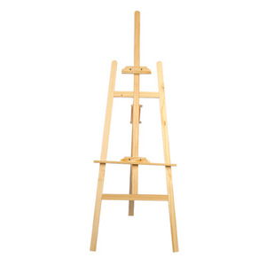 Chevalet d'art en bois personnalisé de 1,5 m pour croquis, installation simple, réglage par levage, support d'affichage triangulaire – Vente en gros - Product Image 2