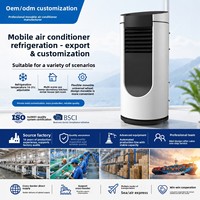 Aire Acondicionado Portátil Eléctrico de 1.5HP, 3 en 1, Frío/Calor, 10500 BTU, Móvil, con Control Remoto, para Hogar y Oficina