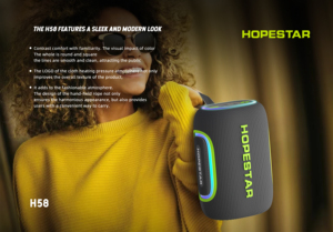 Barra de Sonido Portátil para Exteriores Hopestar H58 Altavoz Inalámbrico Altavo de Graves Potentes Reproductor MP3 Resistente al Agua para Deporte - Product Image 3