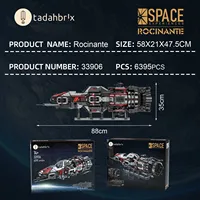 Modèle de vaisseau spatial BaKa 33906 Wars Rocinante, fusée spatiale, briques, décoration de bureau, cadeaux pour enfants, ensembles de blocs de construction