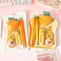 Offre Spéciale : Adorable Ensemble de Papeterie 5 Pièces en Métal et Plastique avec Broche en Peluche – Cadeau Idéal pour Étudiants et Fournitures Scolaires