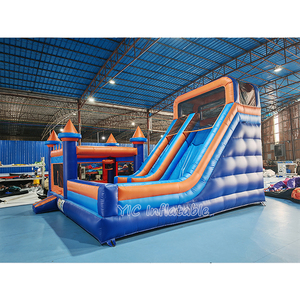 Castillo Inflable Comercial de PVC para Niños, Modelo <span class=keywords><strong>Minecraft</strong></span>, con Zona de Escalada, para Alquiler, con 3 Años de Garantía - Product Image 2