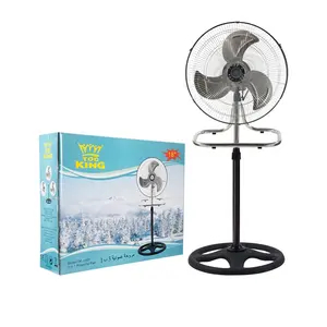 Industrial Ventilador 18 Inch Floor Oscillating Pedestal Fan Round Base Electric Stand Fan