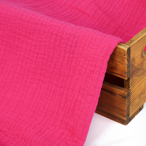 Tissu léger en mousseline <span class=keywords><strong>de</strong></span> <span class=keywords><strong>gaze</strong></span> à double couche froissée en <span class=keywords><strong>coton</strong></span> lavé au sable pour chemises et couvertures pour garçons Couverture solide - Product Image 5
