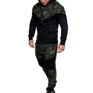 Survêtement de Style Cargo pour homme, pantalon de sport d'entraînement + sweat à capuche pour homme - Product Image 3