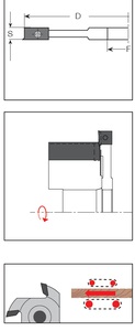 หัวตัดอ้างอิง HW มาตรฐานเหล็กแข็งและมีอุณหภูมิสำหรับการตัด - Product Image 3