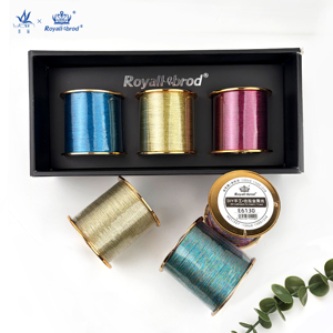<span class=keywords><strong>Fil</strong></span> à broder métallique MET PET, bobine grande taille, 3 couleurs, combinaisons optionnelles pour la <span class=keywords><strong>broderie</strong></span>, le point de croix et les travaux de couture - Product Image 1