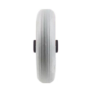 Manual Wheelchair Front <b>Wheels</b> Pu Material Solid Gray With Ball Bearing Wear Resistant <b>Caster</b> <b>Wheels</b> For Cycling - Product Image 1