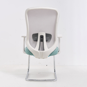 Reposabrazos fijo directo de fábrica con respaldo de malla con soporte de madera, asiento de tela, silla de oficina opcional - Product Image 5