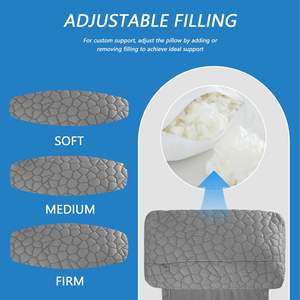 Oreiller de tête inclinable réglable en mousse à mémoire de forme déchiquetée, pour fauteuils inclinables, fauteuils, canapé, chaise de bureau, canapé, non rembourré - Product Image 4