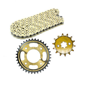 Juego de <span class=keywords><strong>Cadena</strong></span> y Piñón de Motocicleta de 520 Colores Personalizado de Alta Calidad para Accesorios de Motocicleta - Product Image 2