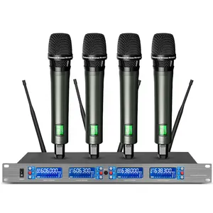 Biner Micro Không Dây UHF Cầm Tay Năng Động Cardioid Chuyên Nghiệp DR2800 Để Dạy Hát Karaoke