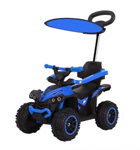 Coche de juguete para niños de fábrica china, de <span class=keywords><strong>cuatro</strong></span> ruedas, con parasol para uso exterior, ruedas pequeñas, accionado con los pies, precio económico. - Product Image 1