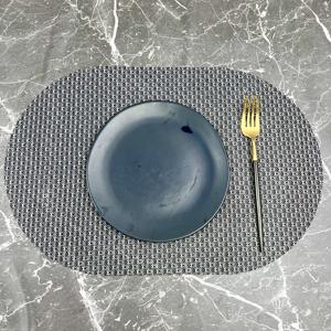 แผ่นรองจานทรงวงรีทำจากพลาสติกเป็นมิตรกับสิ่งแวดล้อมแผ่นรองจานทรงรีที่ทันสมัยน้ำหนักเบาสำหรับโต๊ะในครัว - Product Image 6