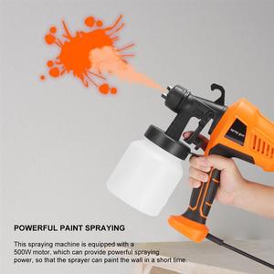 TOLHIT-Pistolet électrique portable sans air HVLP, 550W, pour peinture, bricolage, maison, mur, porte, <span class=keywords><strong>jardin</strong></span>, clôture - Product Image 4