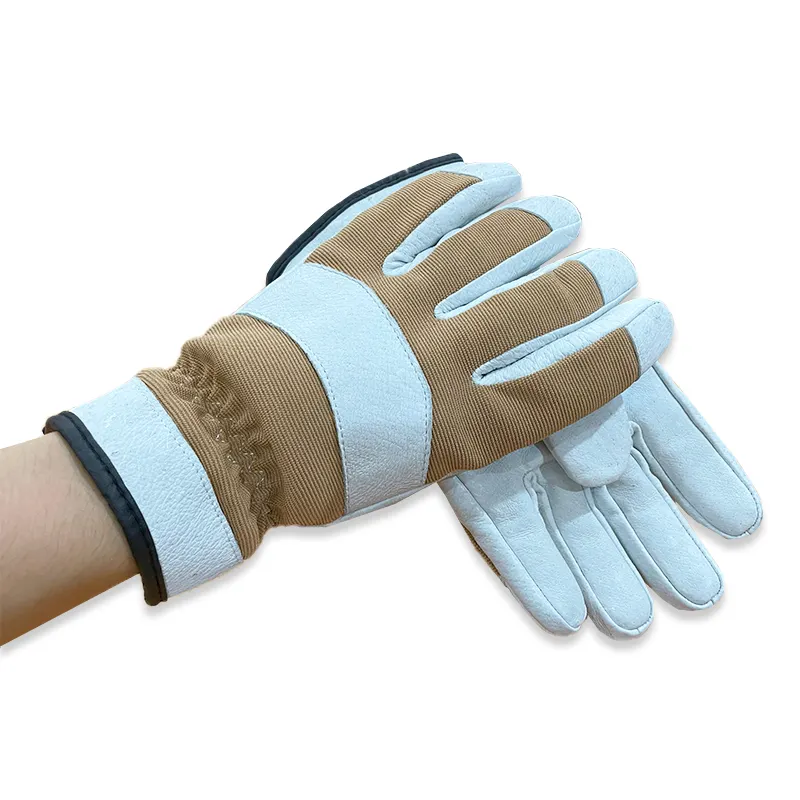 Quality and Quantity Assured Work Safety Leather Impact Reduction Construction Hand Warmer Gloves Cut Resistant Men Work