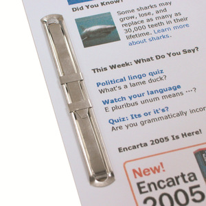 Clip de reliure en métal Comix B3749 100 mm pour documents financiers - Product Image 4