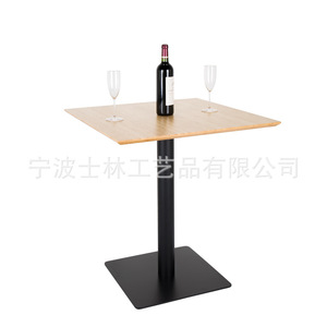 Coffee <b>table</b>, meeting <b>table</b>, casual <b>square</b> <b>table</b>, <b>bar</b> counter, bamboo tabletop, metal base, size and height can all be - Product Image 3