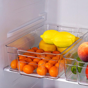 <b>Refrigerator</b> Storage Boxes Square Transparent With Handles Food Grade Large Capacity Vegetable Preservation Drawer Organizer - Product Image 2