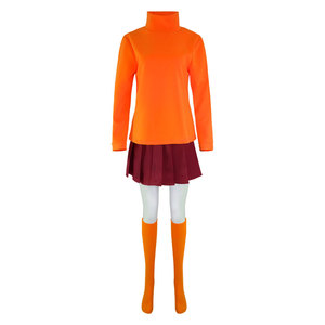 Disfraz de <span class=keywords><strong>Velma</strong></span> de Scoob para Mujeres y Niñas, Conjunto de Disfraz para Halloween, Navidad y Fiestas - Product Image 2