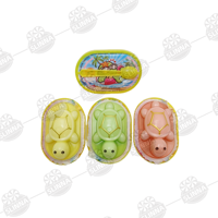 Bonbons Gélifiés en Forme de Tortue de Dessin Animé, Saveur Fruitée Halal, Vente en Gros du Fabricant, Conditionnés en Sachet
