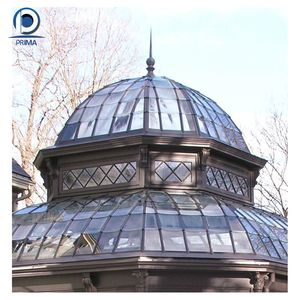 Approvisionnement d'usine Vitrage trempé Véranda Toit en verre Toit en verre extérieur Bon <span class=keywords><strong>prix</strong></span> Structure en <span class=keywords><strong>acier</strong></span> au carbone Toit en verre - Product Image 1
